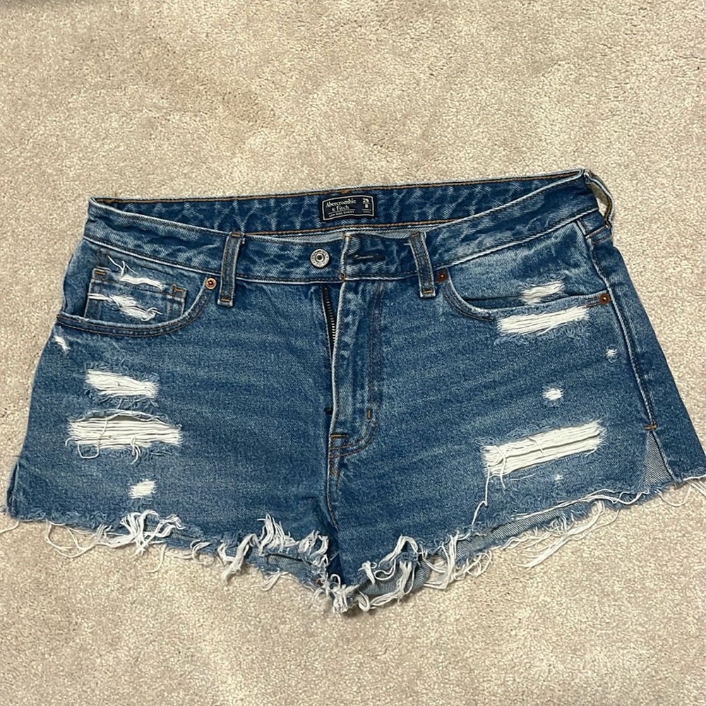 Ripped Jean Shorts